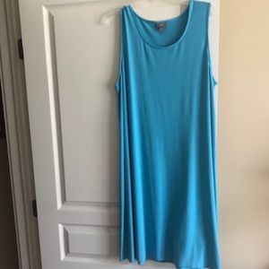 J Jill blue sleeveless long dress